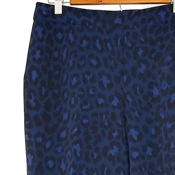 KATE SPADE Pants 10 Navy Leopard Wild Ones Career - Picture 5 of 9